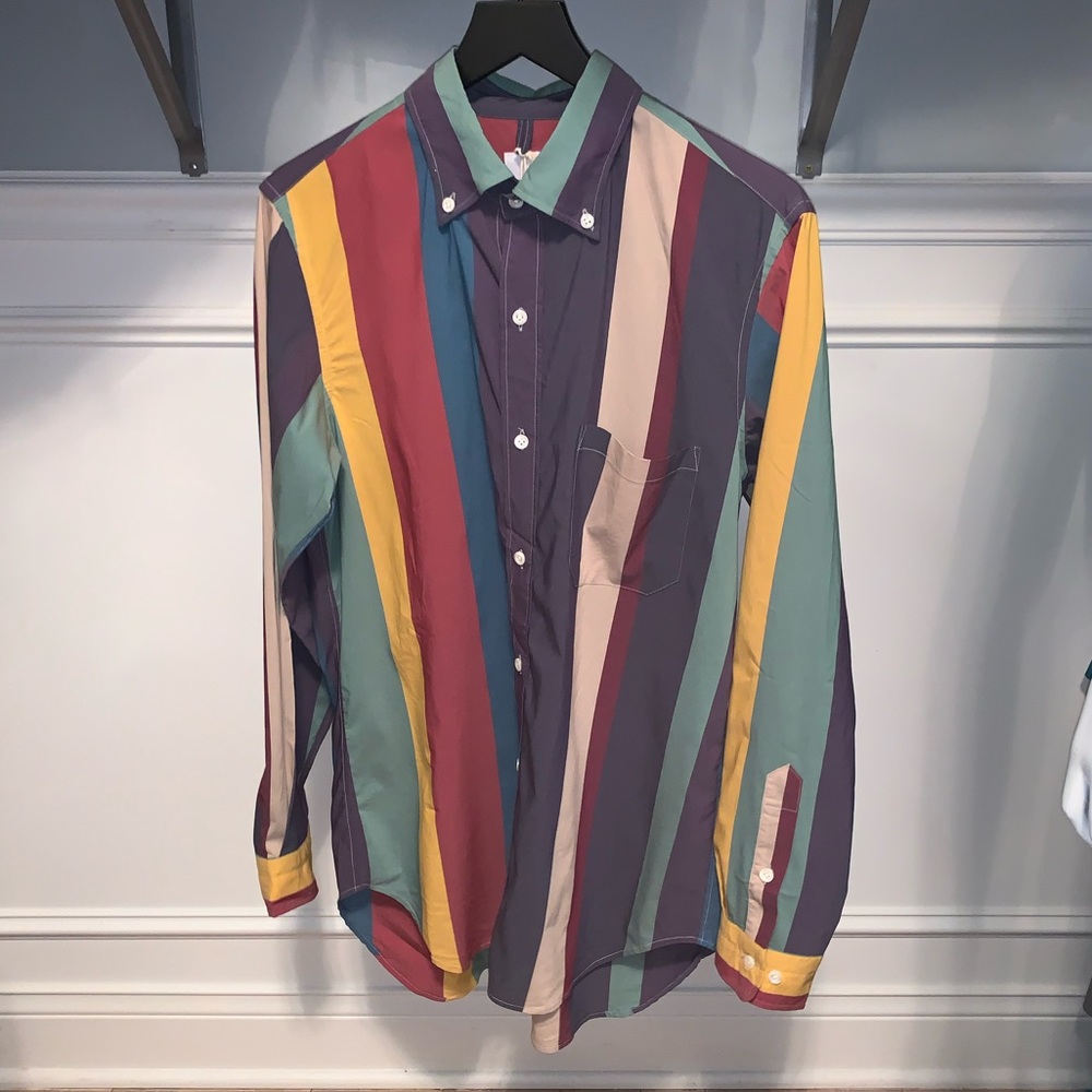 TS(S) multicolor striped buttondown shirt men’s 3